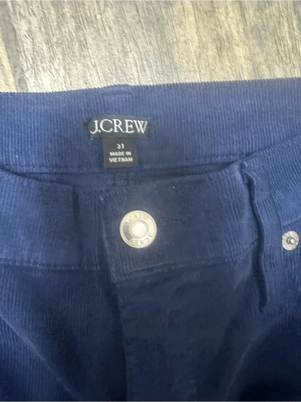 J. Crew women’s vintage slim straight  Corduroy Pants in Navy Blue